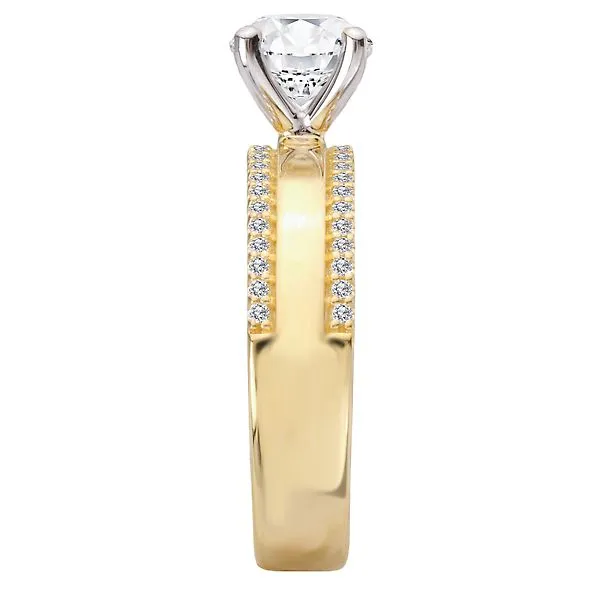 Wide Band Semi-Mount Diamond Engagement Ring Image 3 James Gattas Jewelers Memphis, TN