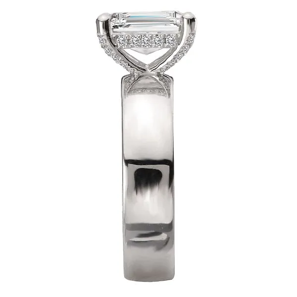 Bold Band Semi-Mount Diamond Engagement Ring Image 3 Alan Miller Jewelers Oregon, OH