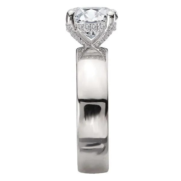 Bold Band Semi-Mount Diamond Engagement Ring Image 3 McCoy Jewelers Bartlesville, OK