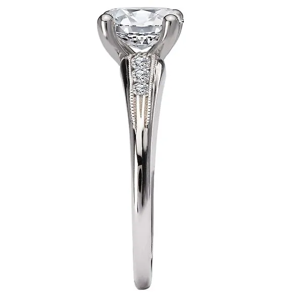 Diamond Semi-Mound Engagement Ring Image 3 Jim's Jewelers Tyler, TX