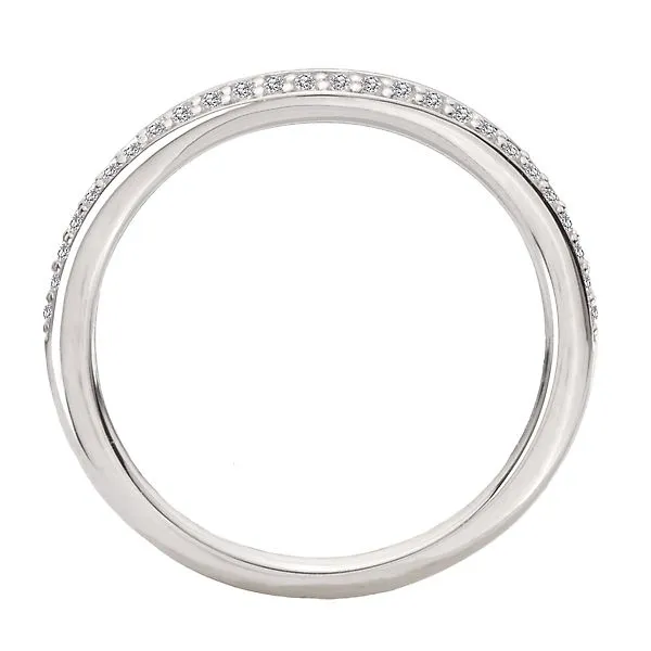 Curved Diamond Wedding Band Image 2 J. Schrecker Jewelry Hopkinsville, KY