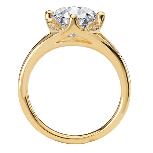 Semi-Mount Diamond Halo Engagement Ring Image 2 Alan Miller Jewelers Oregon, OH