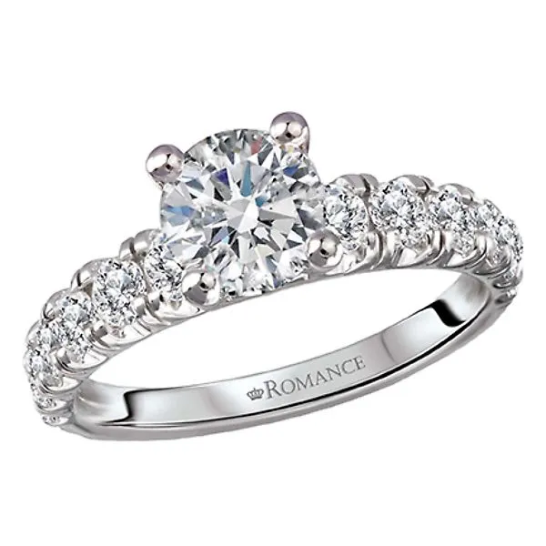 Diamond Semi-Mount Engagement Ring Alan Miller Jewelers Oregon, OH