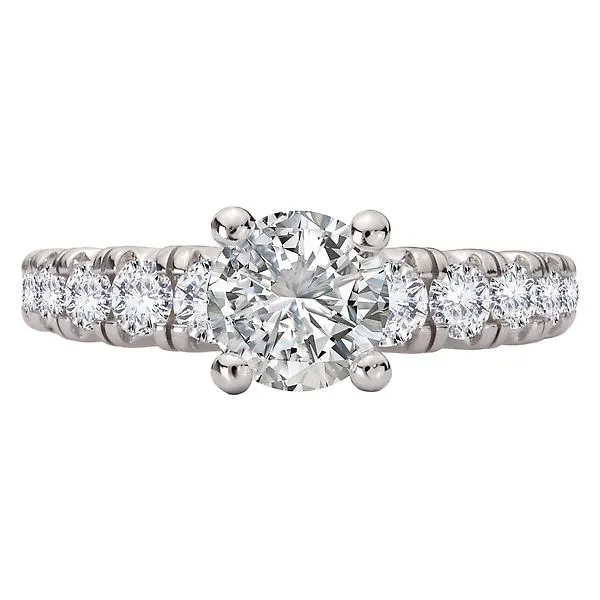Diamond Semi-Mount Engagement Ring Image 4 Alan Miller Jewelers Oregon, OH