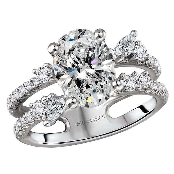 Split Shank Semi-Mount Diamond Engagement Ring Gysbers Jewelry Waupun, WI