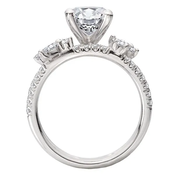 Split Shank Semi-Mount Diamond Engagement Ring Image 2 Boyd Jewelers Wesley Chapel, FL