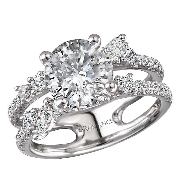 Split Shank Semi-Mount Diamond Engagement Ring McCoy Jewelers Bartlesville, OK