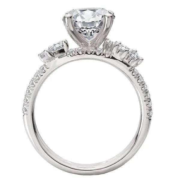 Split Shank Semi-Mount Diamond Engagement Ring Image 2 McCoy Jewelers Bartlesville, OK