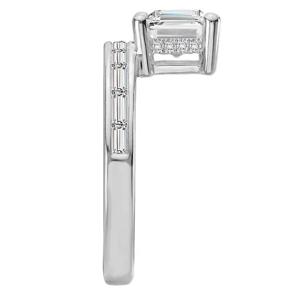 Hidden Basket Semi-Mount Diamond Engagement Ring Image 3 Alan Miller Jewelers Oregon, OH