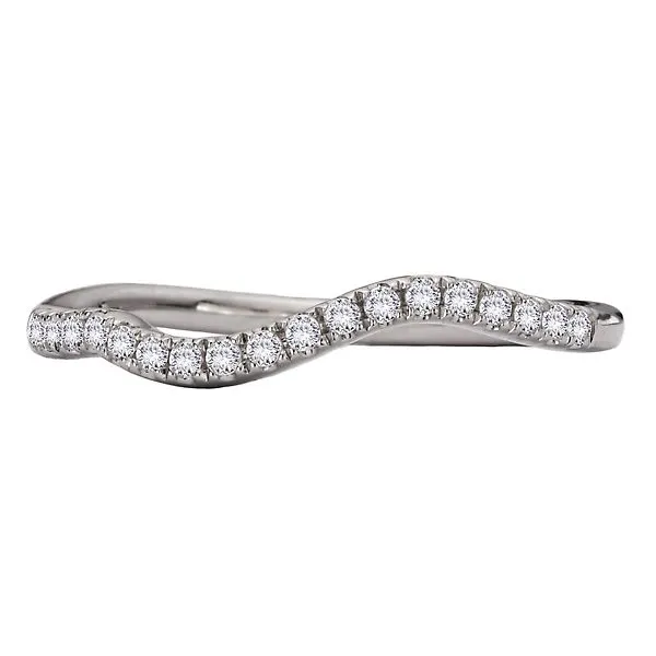 Curved Diamond Wedding Band Image 4 James Gattas Jewelers Memphis, TN