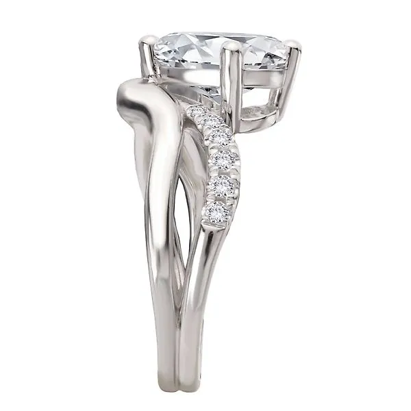 Semi-Mount Diamond Wave Shank Engagement Ring Image 3 Boyd Jewelers Wesley Chapel, FL
