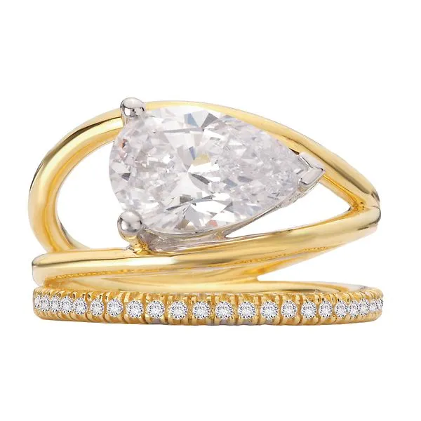 Three Row Shank Semi-Mount Diamond Engagement Ring Image 4 McCoy Jewelers Bartlesville, OK