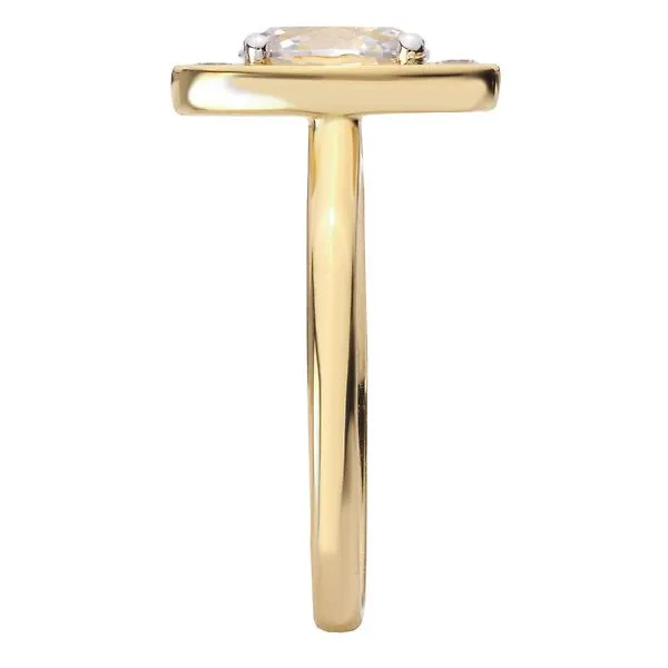 Moval Diamond Semi-Mount Engagement Ring Image 3 James Gattas Jewelers Memphis, TN