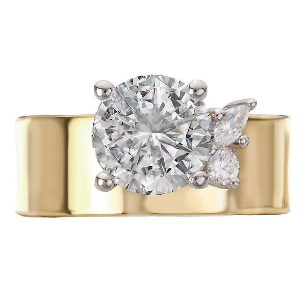 Bold Shank Semi-Mount Diamond Engagement Ring Image 4 Jim's Jewelers Tyler, TX