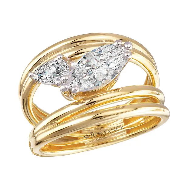 Double Split Shank Semi-Mount Diamond Engagement Ring Alan Miller Jewelers Oregon, OH