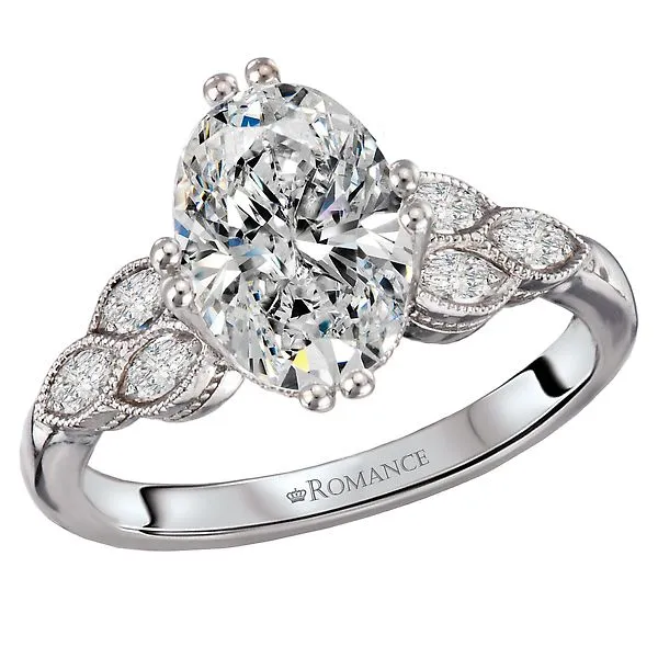 Diamond and Milgrain Detailed Semi-Mount Engagement Ring Jim's Jewelers Tyler, TX