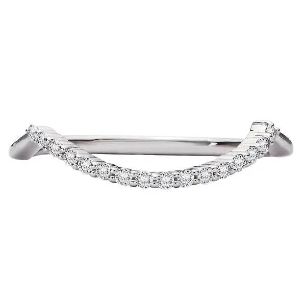 Curved Front Diamond Wedding Band Image 4 Jim's Jewelers Tyler, TX
