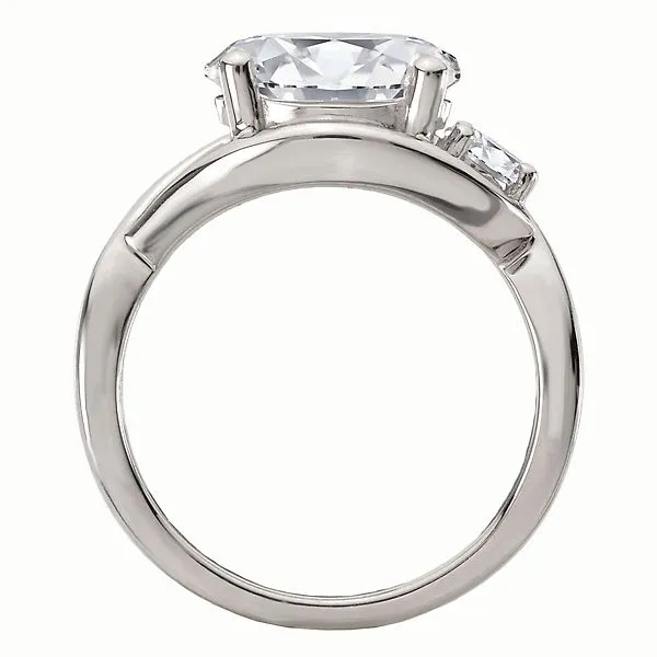 Diamond Wave Designed Semi-Mount Engagement Ring Image 2 Boyd Jewelers Wesley Chapel, FL