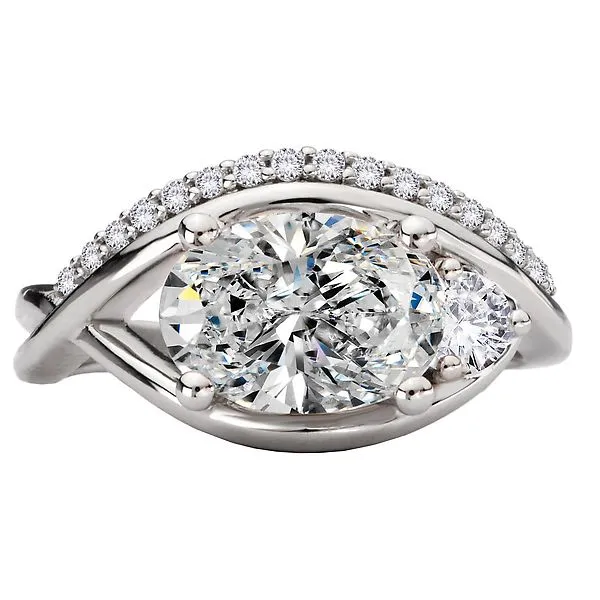 Diamond Wave Designed Semi-Mount Engagement Ring Image 4 Boyd Jewelers Wesley Chapel, FL
