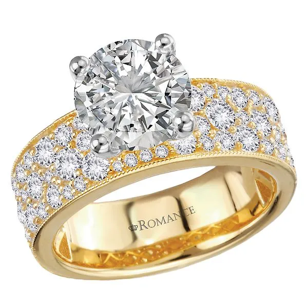 Broad Band Shank Semi-Mount Diamond Engagement Ring Jim's Jewelers Tyler, TX