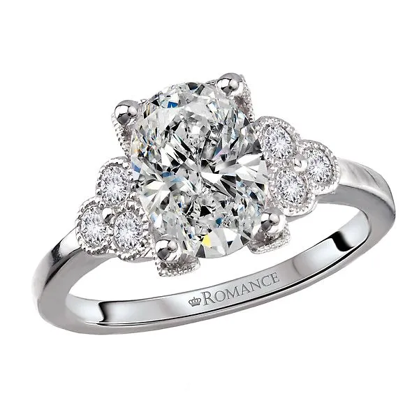 Semi-Mount Engagement Ring with Milgrain Design Alan Miller Jewelers Oregon, OH