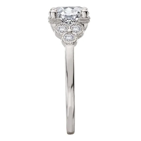 Semi-Mount Engagement Ring with Milgrain Design Image 3 Albert's Jewelers Kingsland, GA