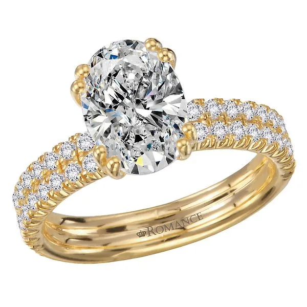 Diamond Double Row Band with a 4 Double Prong Setting Jim's Jewelers Tyler, TX