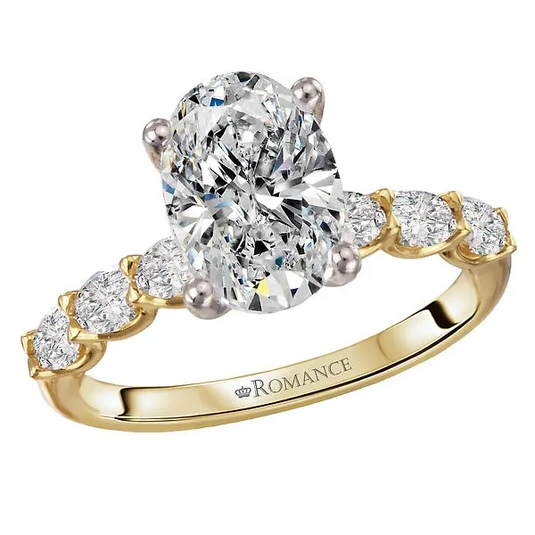 4 Prong Peg Head Semi-Mount Diamond Engagment Ring Alan Miller Jewelers Oregon, OH