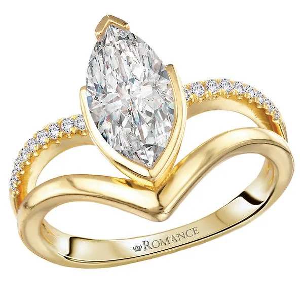 Split Shank Semi-Mount Diamond Engagement Ring J. Schrecker Jewelry Hopkinsville, KY