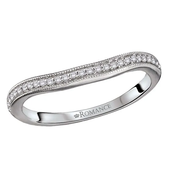 Straight Front Milgrain Design Nesting Band McCoy Jewelers Bartlesville, OK