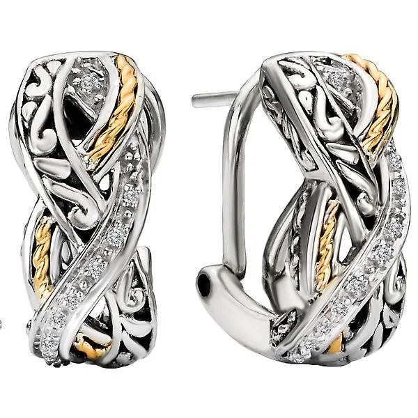 Ladies Fashion Two-Tone Earrings Alan Miller Jewelers Oregon, OH