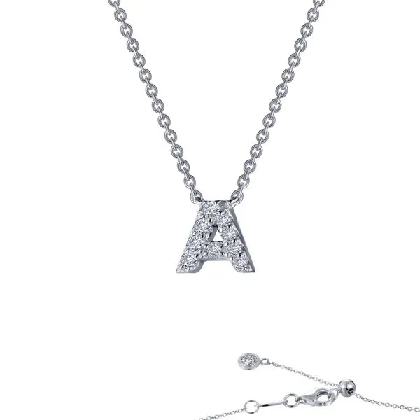Letter A Pendant Necklace Richard's Jewelry Berne, IN