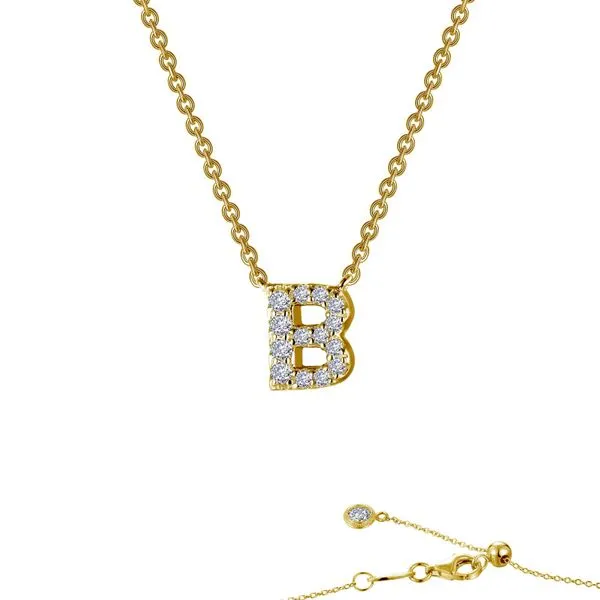 Letter B Pendant Necklace Allen's Fine Jewelry, Inc. Grenada, MS