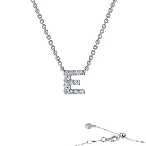 Letter E Pendant Necklace Allen's Fine Jewelry, Inc. Grenada, MS