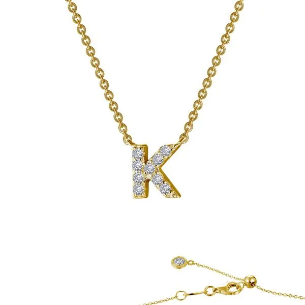 Letter K Pendant Necklace Richard's Jewelry Berne, IN