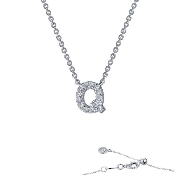 Letter Q Pendant Necklace Richard's Jewelry Berne, IN