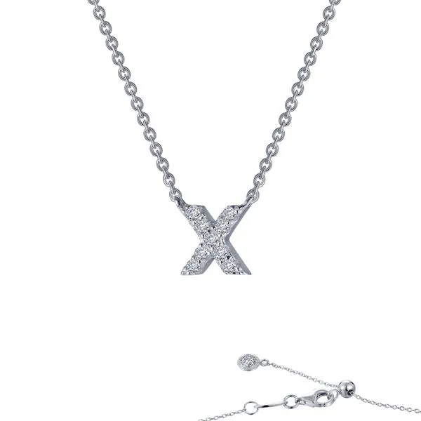 Letter X Pendant Necklace Richard's Jewelry Berne, IN