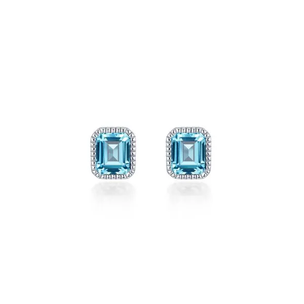 March Birthstone Solitaire Stud Earrings Griner Jewelry Co. Moultrie, GA