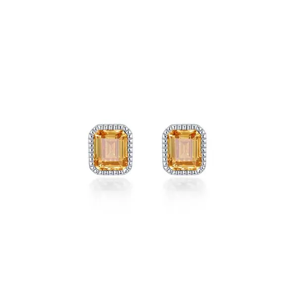 November Birthstone Solitaire Stud Earrings Richard's Jewelry Berne, IN