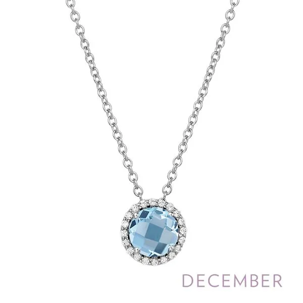 December Birthstone Necklace Richard's Jewelry Berne, IN