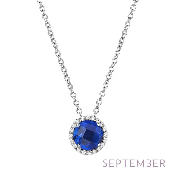 September Birthstone Necklace Wood's Jewelers Mount Pleasant, PA