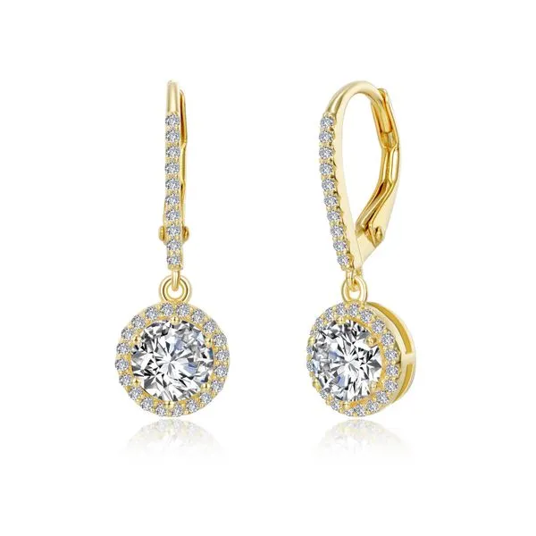 Halo Drop Earrings Mendham Jewelers Mendham, NJ