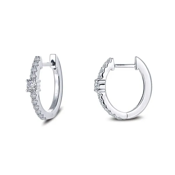 13mm x 15mm Oval Huggie Hoop Earrings Richard's Jewelry Berne, IN