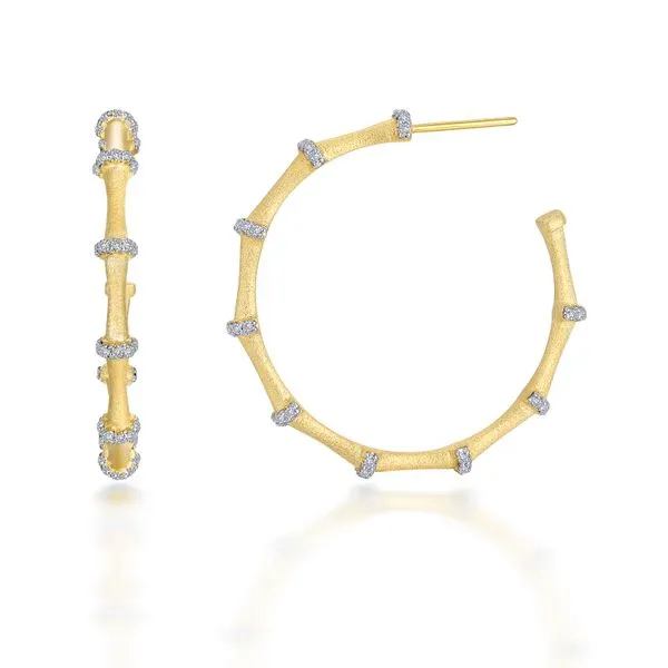 Elegant Bamboo Hoop Earrings Richard's Jewelry Berne, IN