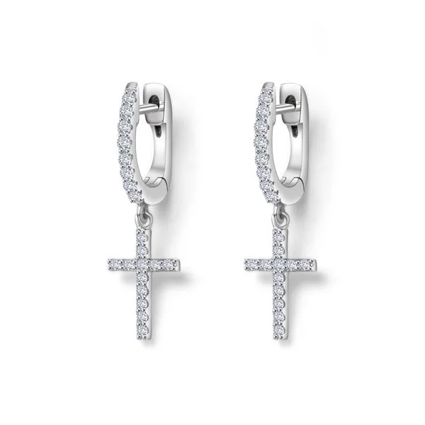 Mini Dangling Cross Earrings Richard's Jewelry Berne, IN