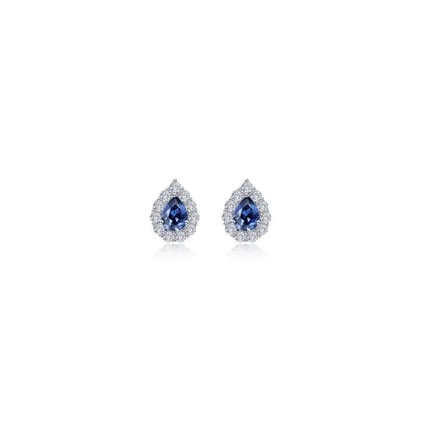0.72 CTW Pear-shaped Halo Stud Earrings J. Meredith Jewelers Delafield, WI
