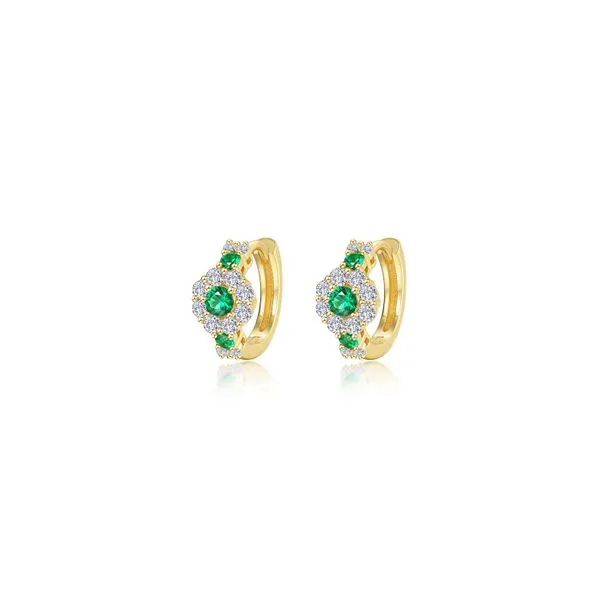 Flower Huggie Hoop Earrings Richard's Jewelry Berne, IN