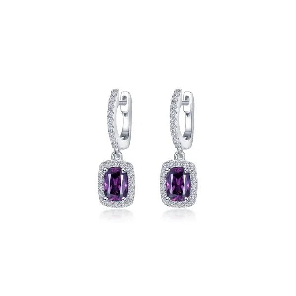 3.02 CTW Halo Cushion-Cut Dangle Earrings Richard's Jewelry Berne, IN