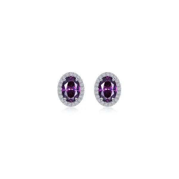 2.96 CTW Oval Halo Stud Earrings Richard's Jewelry Berne, IN
