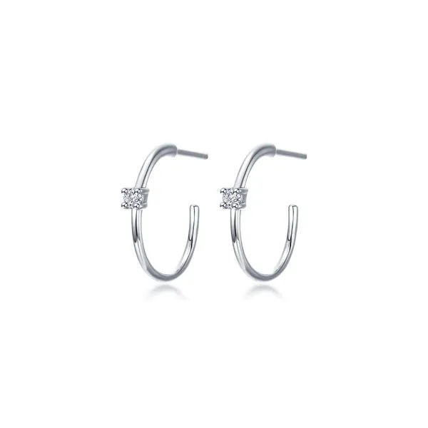 25mm High Polised Hoop Earrings Delfine's Jewelry Charleston, WV